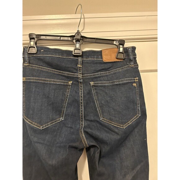 Madewell Jeans Women’s Size 26 Dark Blue Denim 9" Mid Rise Skinny 5 Pocket Dress - Picture 7 of 8